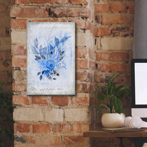 'Blue Flower Dream' by Andrea Haase, Giclee Canvas Wall Art,12 x 18