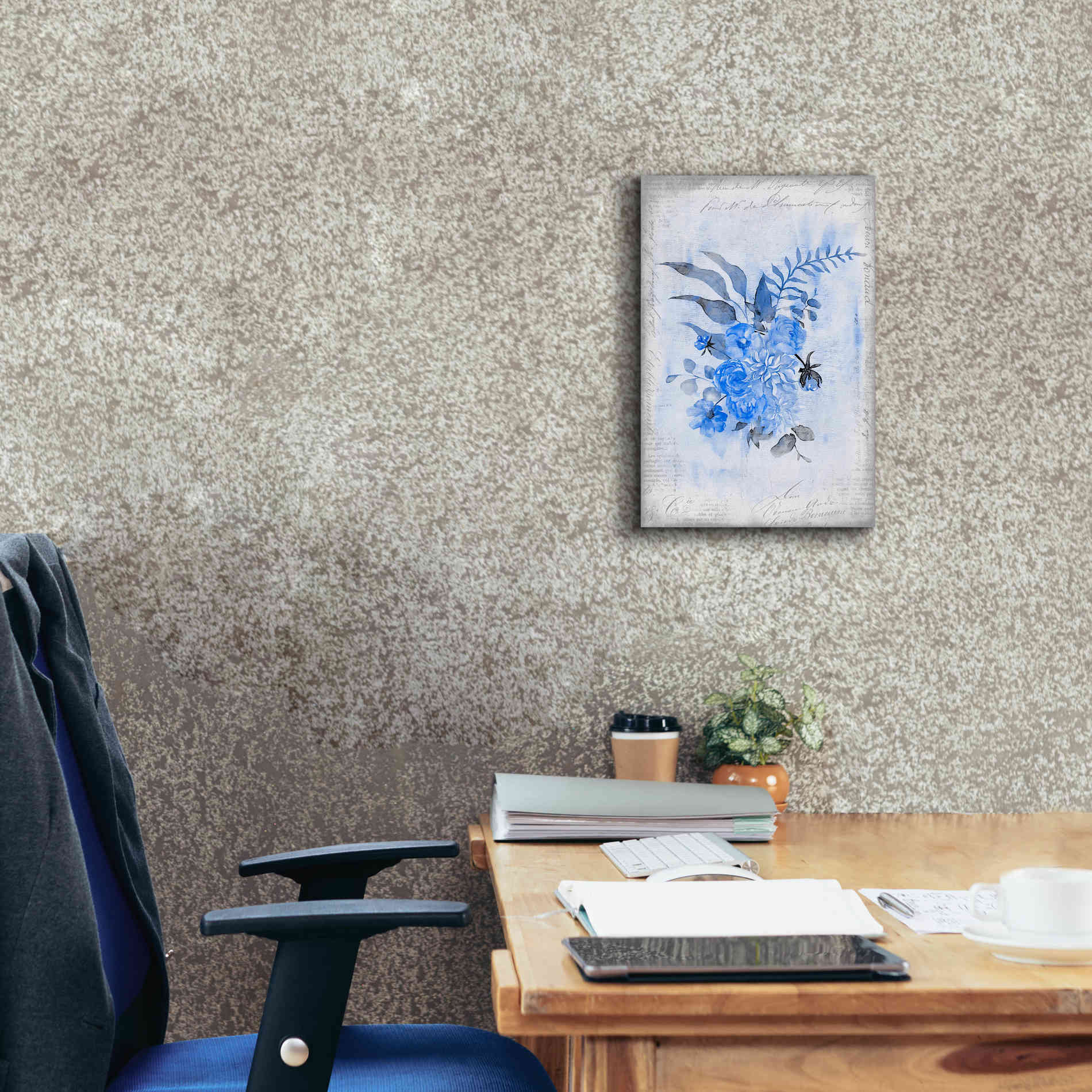 'Blue Spring' by Andrea Haase, Giclee Canvas Wall Art,12 x 18
