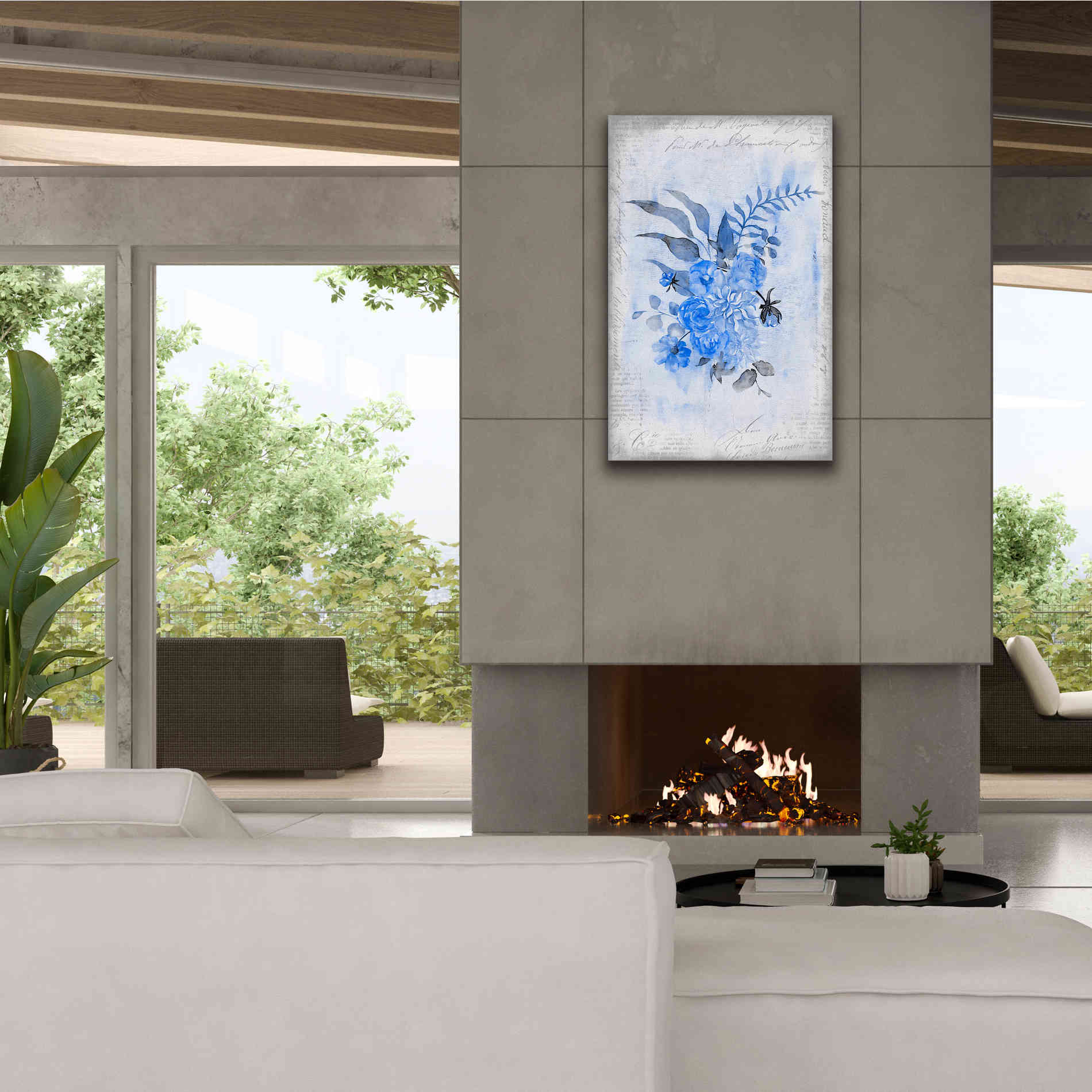 'Blue Spring' by Andrea Haase, Giclee Canvas Wall Art,26 x 40