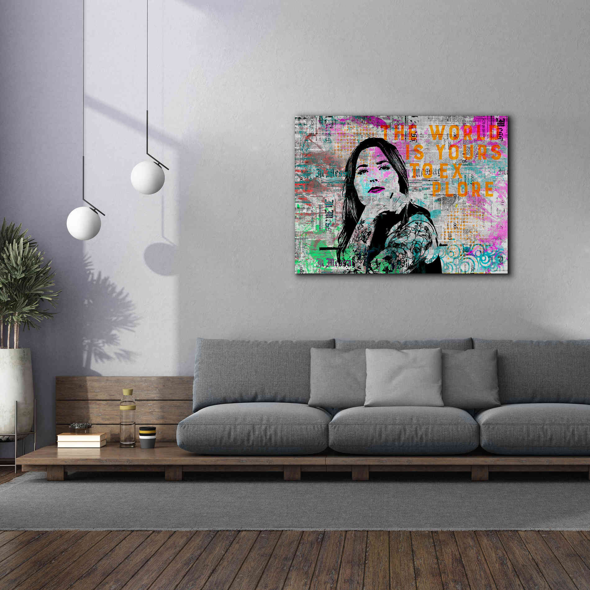 'Urban Living' by Andrea Haase, Giclee Canvas Wall Art,54 x 40