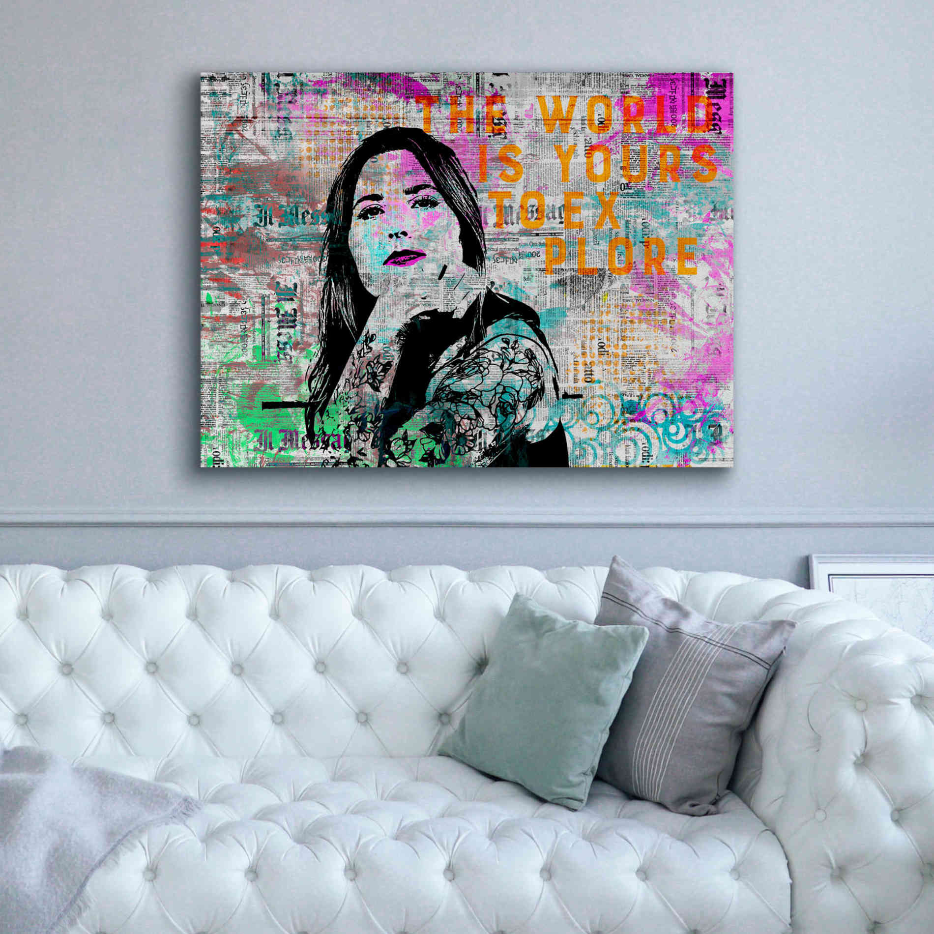 'Urban Living' by Andrea Haase, Giclee Canvas Wall Art,54 x 40
