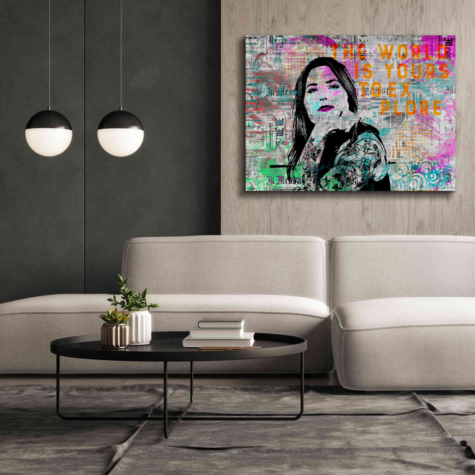 'Urban Living' by Andrea Haase, Giclee Canvas Wall Art,54 x 40