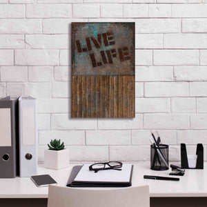 'Live Life' by Andrea Haase, Giclee Canvas Wall Art,12 x 18