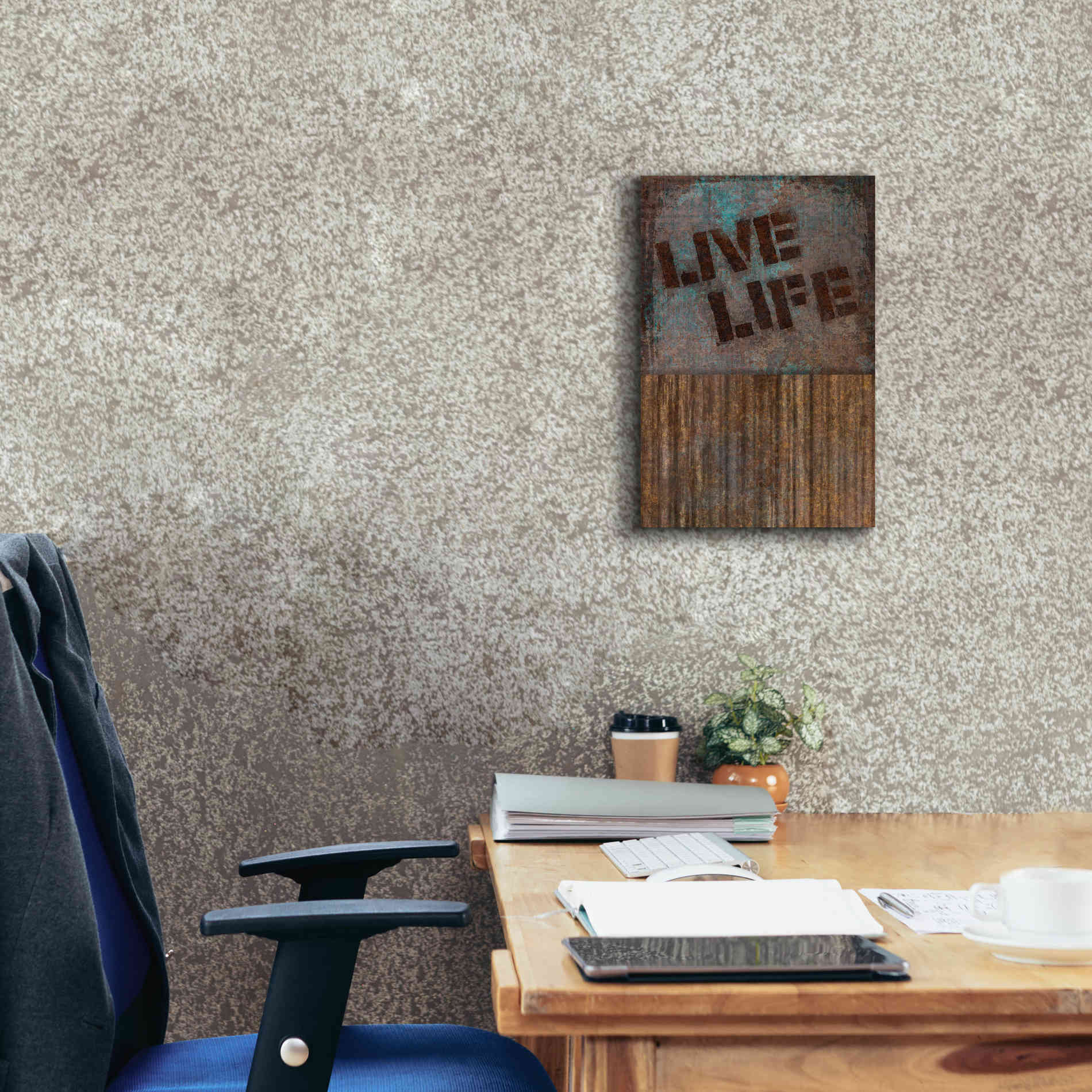 'Live Life' by Andrea Haase, Giclee Canvas Wall Art,12 x 18
