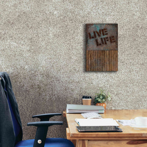 'Live Life' by Andrea Haase, Giclee Canvas Wall Art,12 x 18