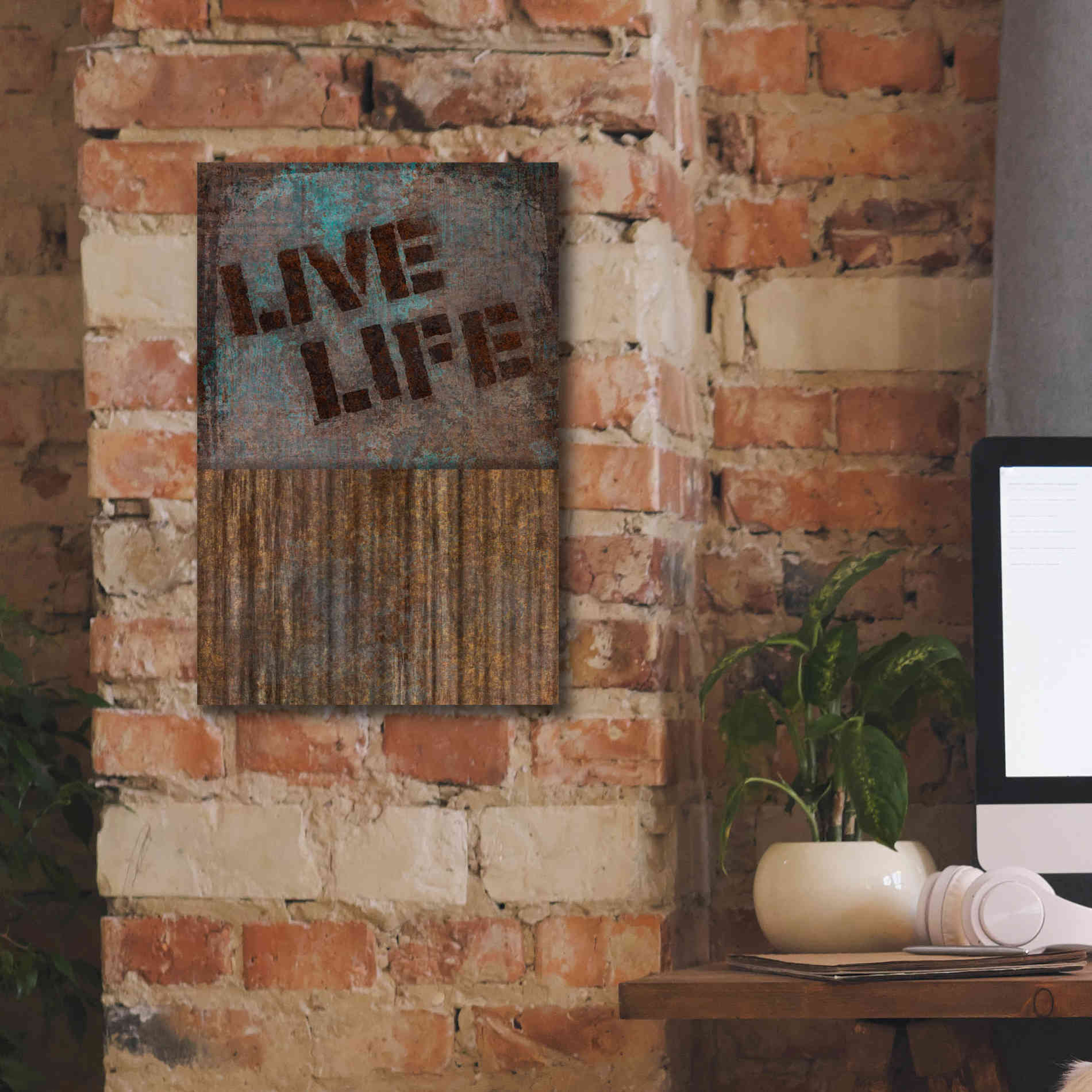 'Live Life' by Andrea Haase, Giclee Canvas Wall Art,12 x 18