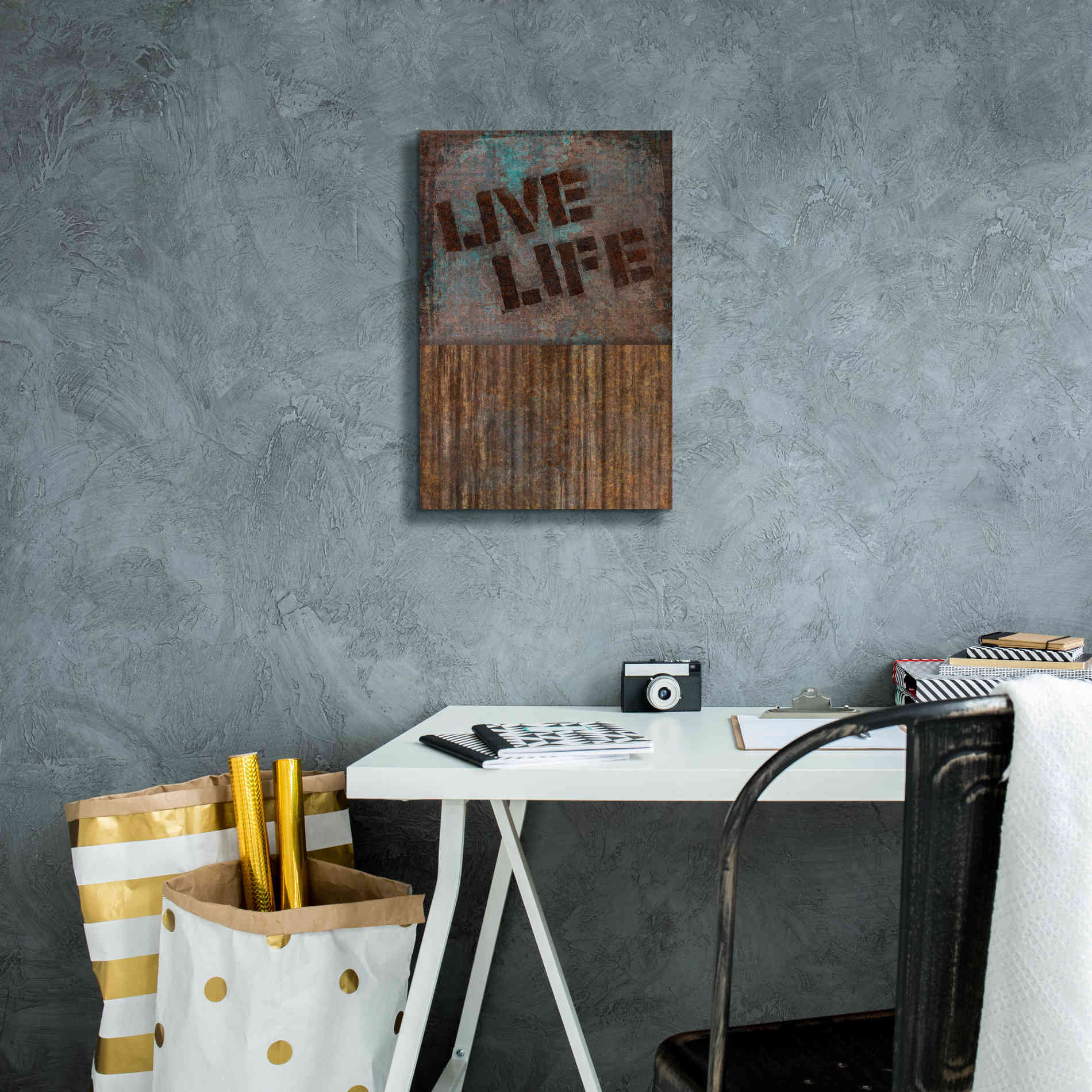 'Live Life' by Andrea Haase, Giclee Canvas Wall Art,12 x 18