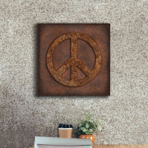 'Rusted Peace ' by Andrea Haase, Giclee Canvas Wall Art,18 x 18