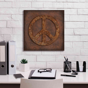 'Rusted Peace ' by Andrea Haase, Giclee Canvas Wall Art,18 x 18