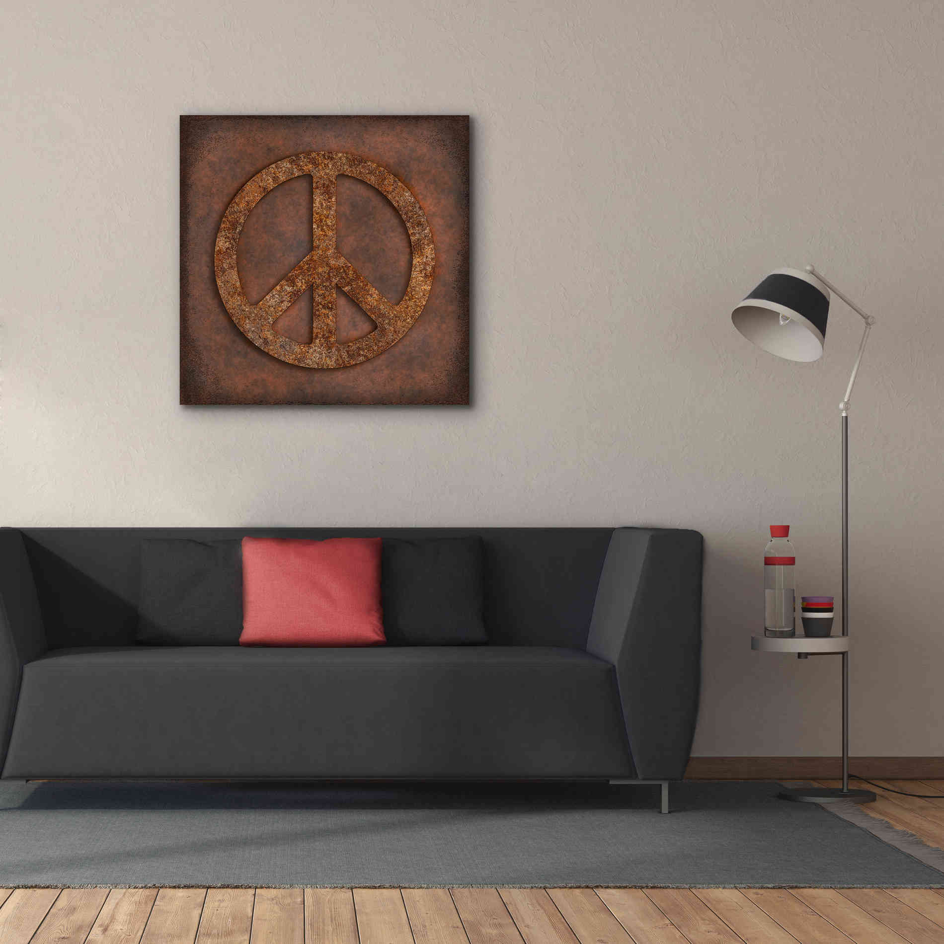 'Rusted Peace ' by Andrea Haase, Giclee Canvas Wall Art,37 x 37
