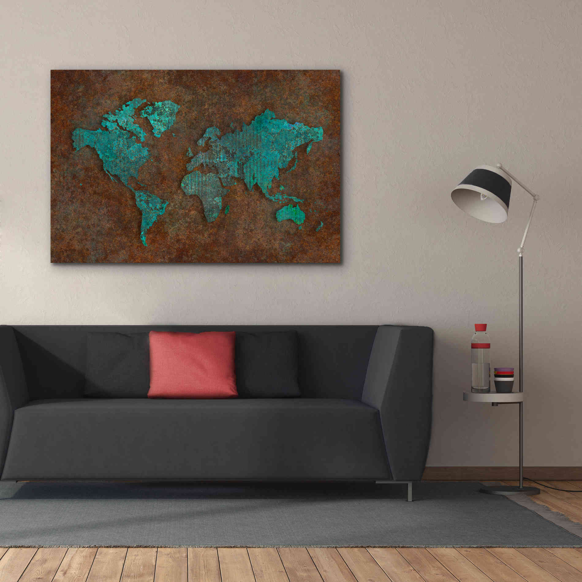 'Rusted World' by Andrea Haase, Giclee Canvas Wall Art,60 x 40