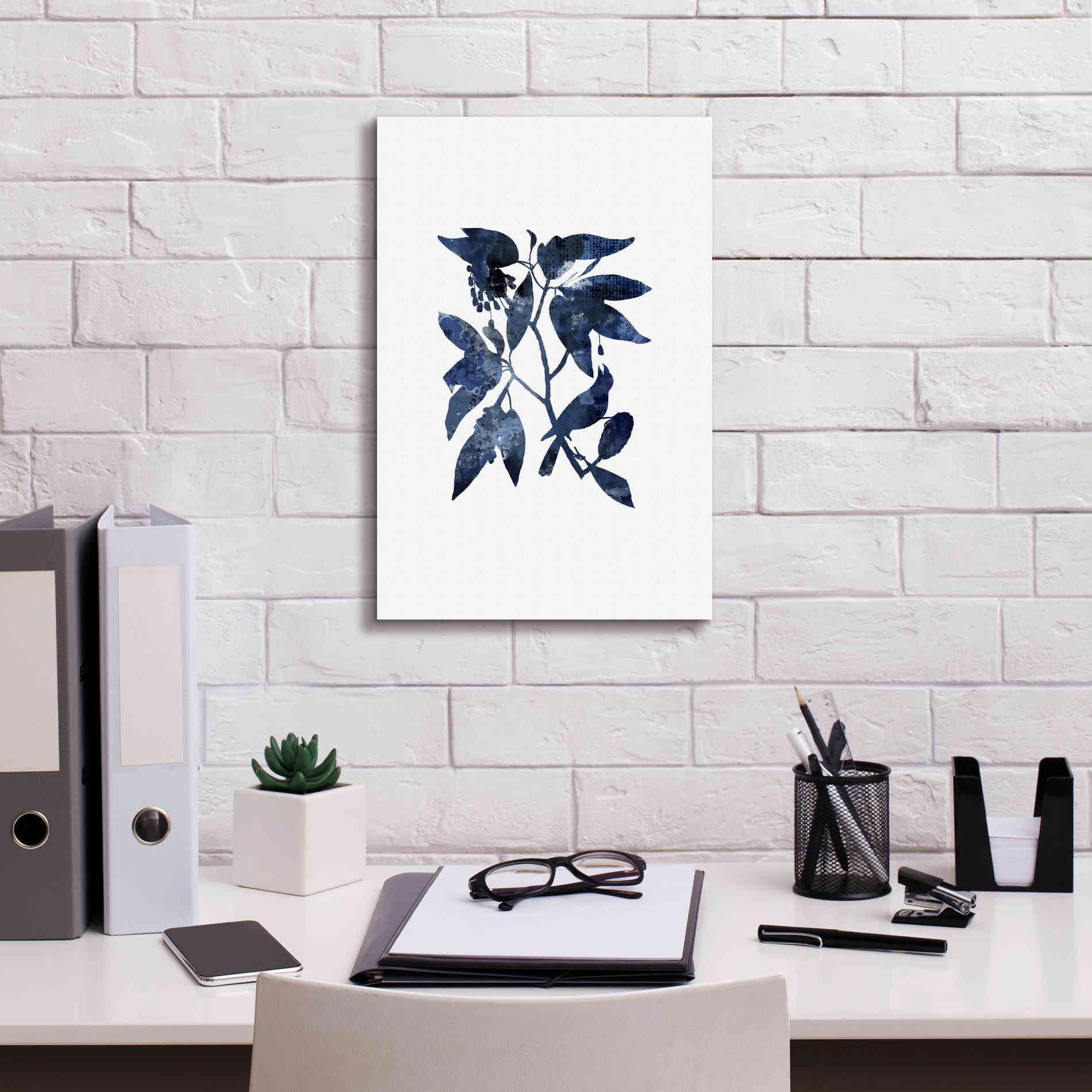 'Blue Night Bird' by Andrea Haase, Giclee Canvas Wall Art,12 x 18