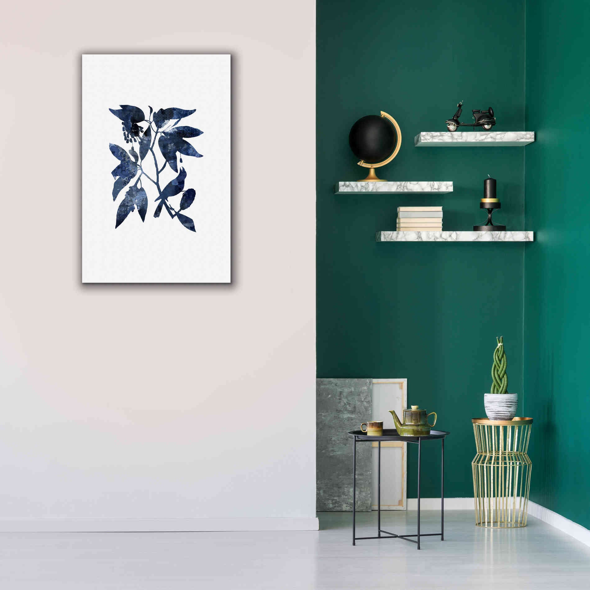 'Blue Night Bird' by Andrea Haase, Giclee Canvas Wall Art,26 x 40