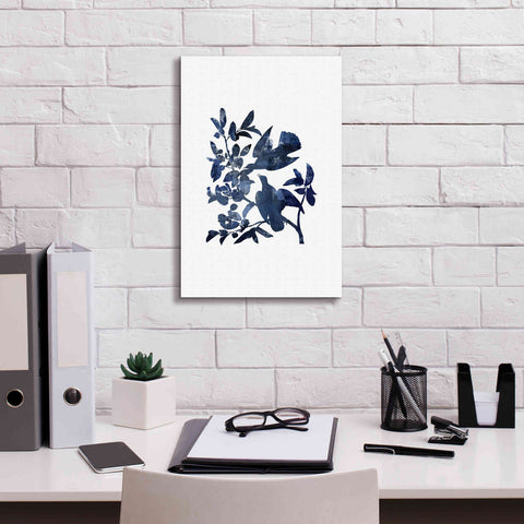 Image of 'Midnight Bluebirds' by Andrea Haase, Giclee Canvas Wall Art,12 x 18