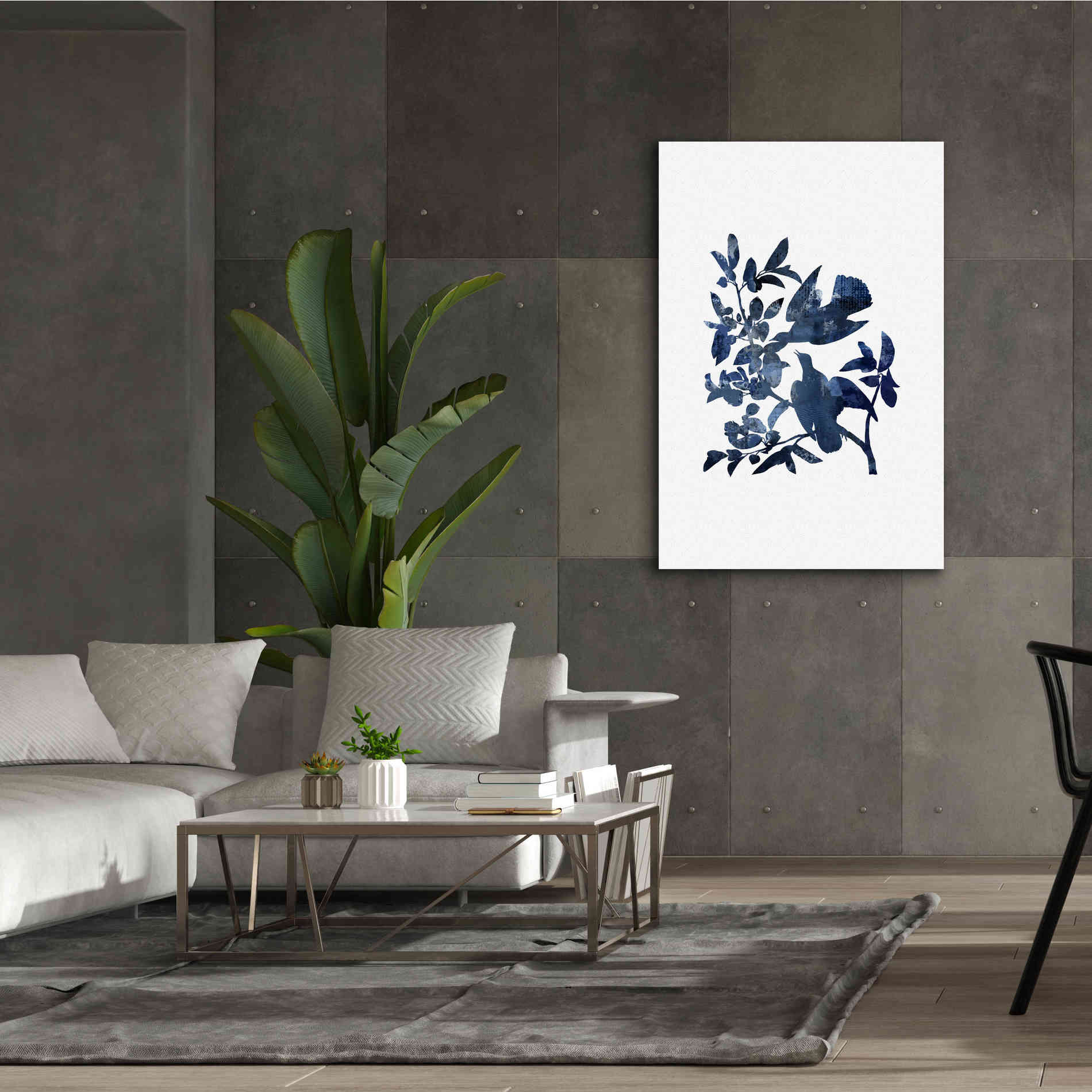 'Midnight Bluebirds' by Andrea Haase, Giclee Canvas Wall Art,40 x 60