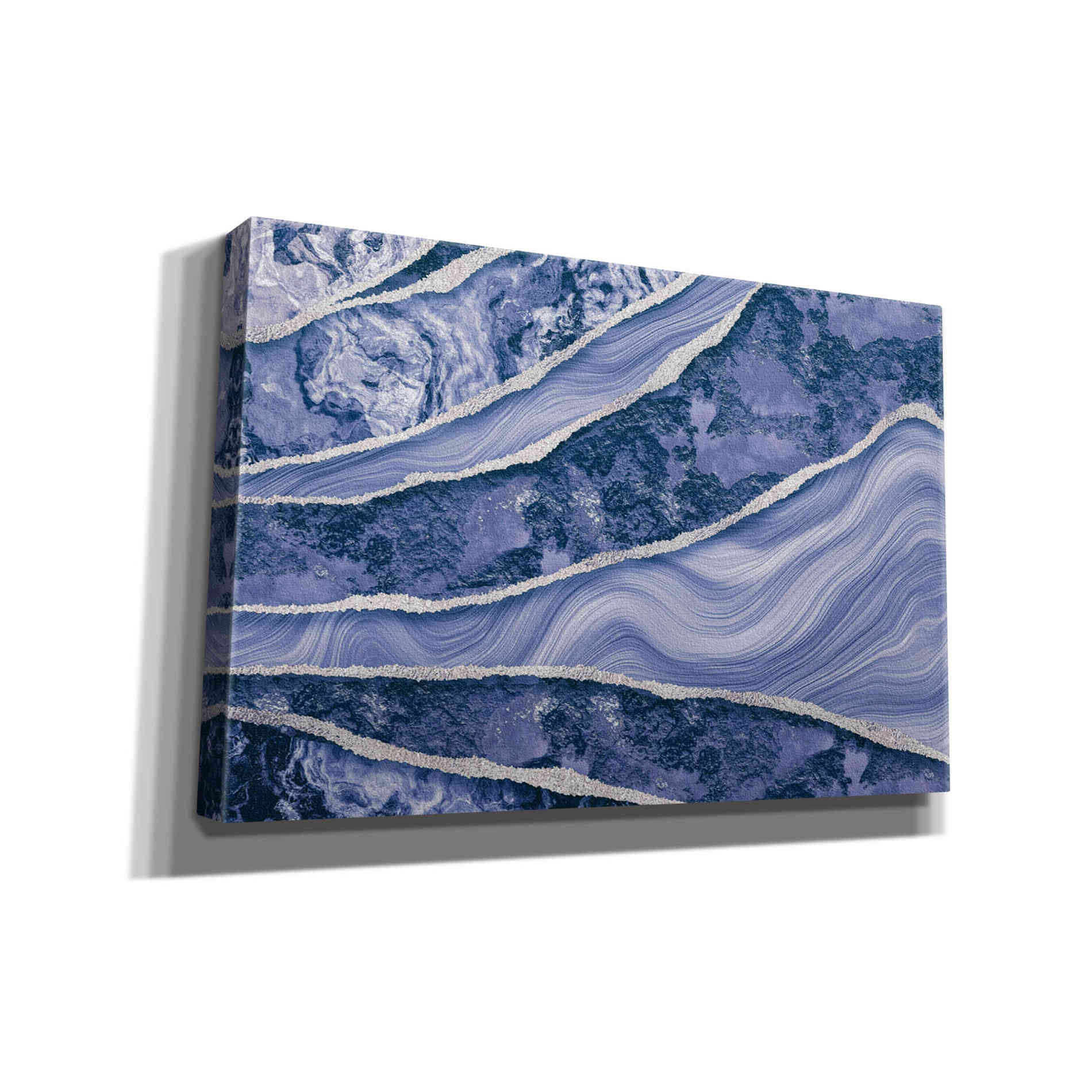 'Blue Marble And Stone' by Andrea Haase Giclee Canvas Wall Art