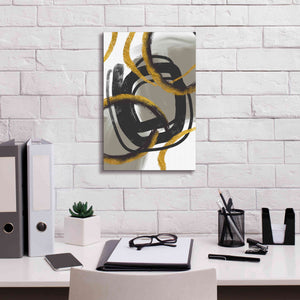 'Gold Meets Neutrals IV' by Andrea Haase Giclee Canvas Wall Art,12 x 18