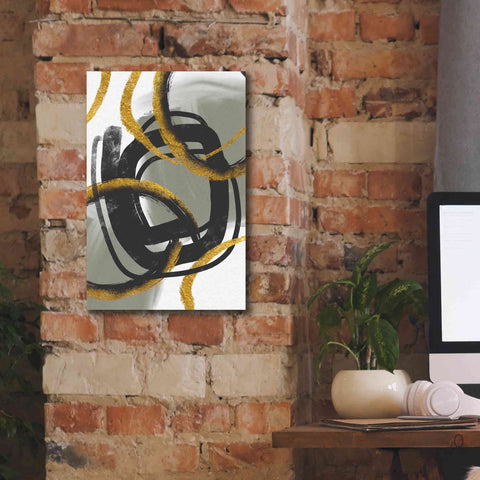 Image of 'Gold Meets Neutrals IV' by Andrea Haase Giclee Canvas Wall Art,12 x 18