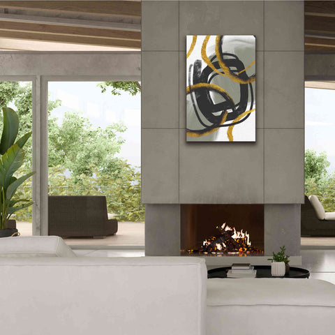 Image of 'Gold Meets Neutrals IV' by Andrea Haase Giclee Canvas Wall Art,26 x 40