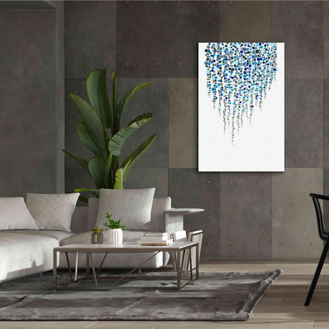 Image of 'Fancy Dots Blue' by Andrea Haase Giclee Canvas Wall Art,40 x 60