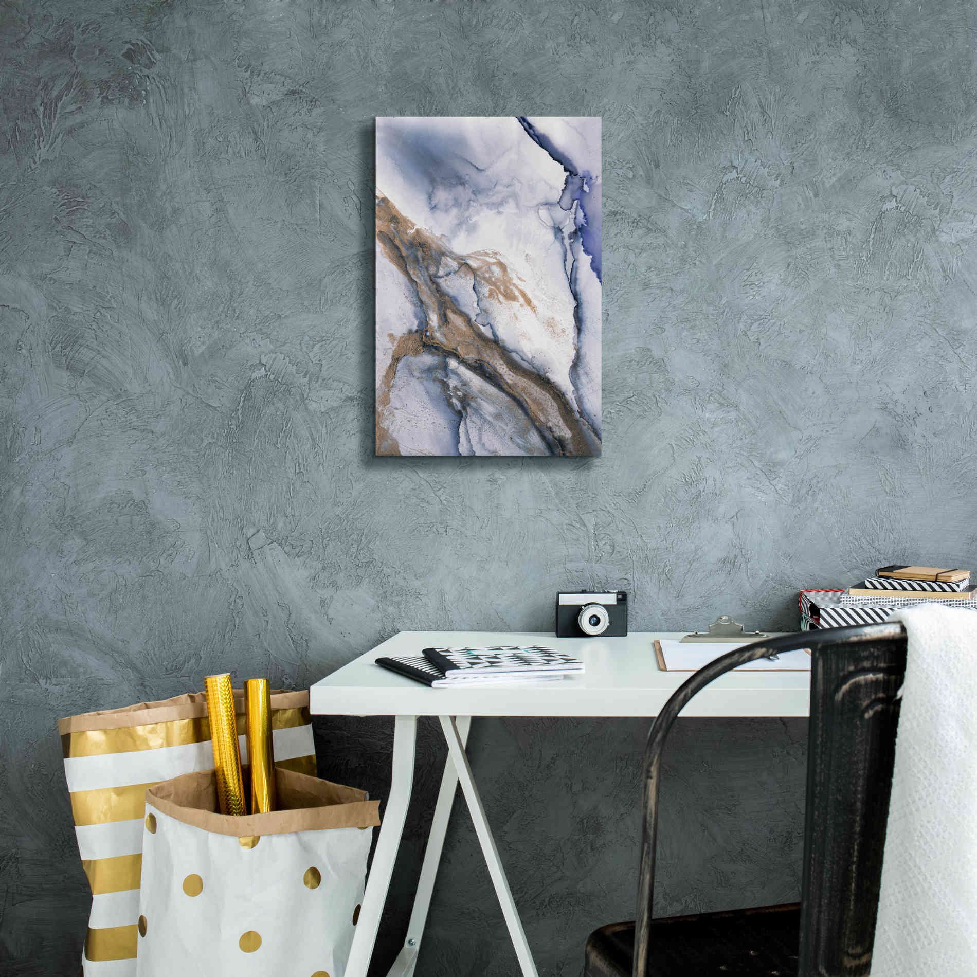 'Alcohol Ink Fantasy III' by Andrea Haase Giclee Canvas Wall Art,12 x 18