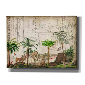 'Wild Animals Paradise Green' by Andrea Haase Giclee Canvas Wall Art
