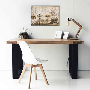 'Wild Animals Paradise Brown' by Andrea Haase Giclee Canvas Wall Art,26 x 18