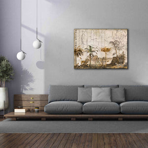 'Wild Animals Paradise Brown' by Andrea Haase Giclee Canvas Wall Art,54 x 40