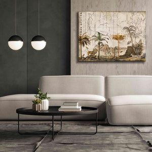 'Wild Animals Paradise Brown' by Andrea Haase Giclee Canvas Wall Art,54 x 40