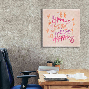 'Home Of Happiness' by Andrea Haase Giclee Canvas Wall Art,26 x 26