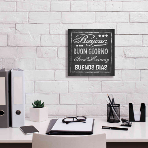 Image of 'Chalkboard Greeting' by Andrea Haase Giclee Canvas Wall Art,12 x 12