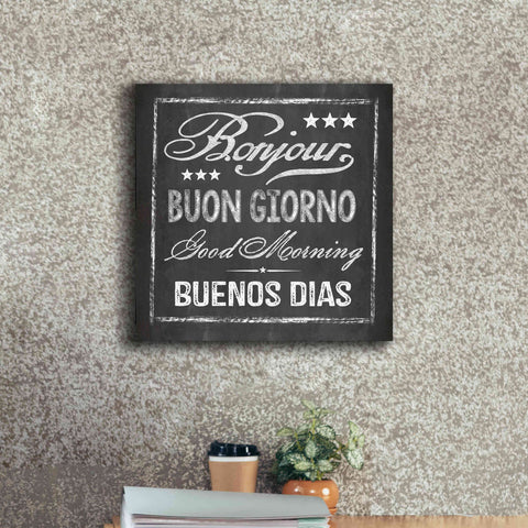 Image of 'Chalkboard Greeting' by Andrea Haase Giclee Canvas Wall Art,18 x 18