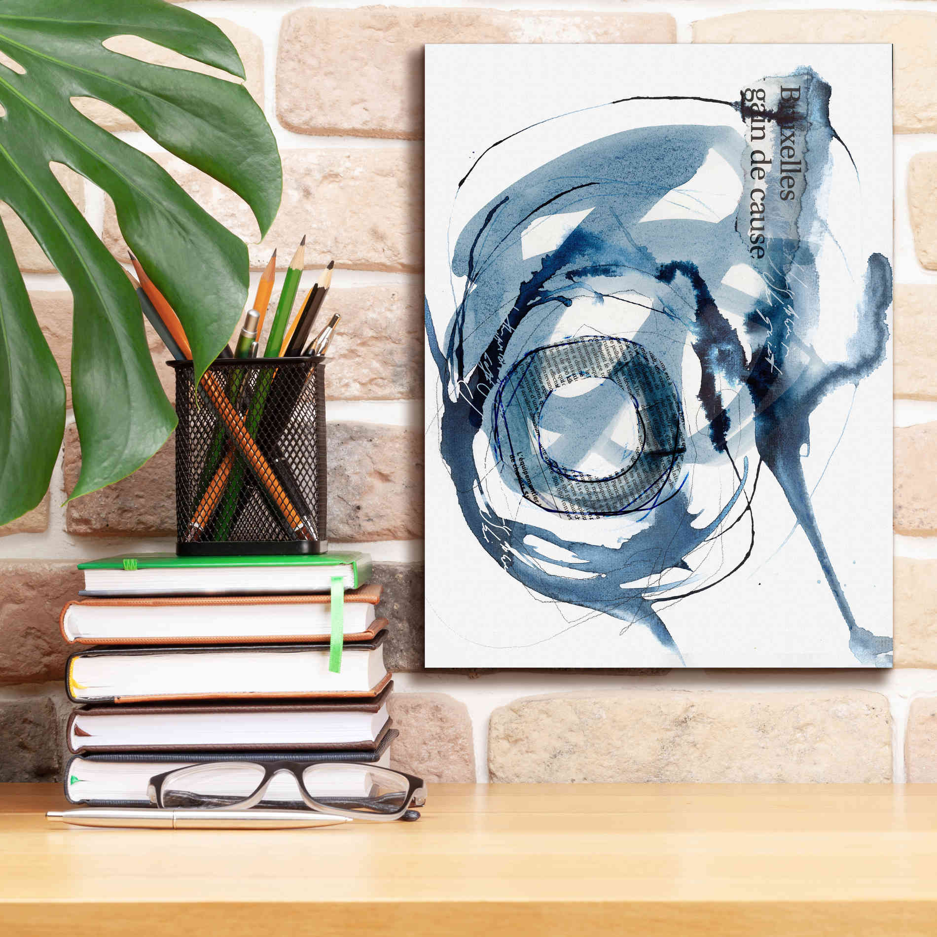'Story Of Hope Blue' by Andrea Haase Giclee Canvas Wall Art,12 x 16