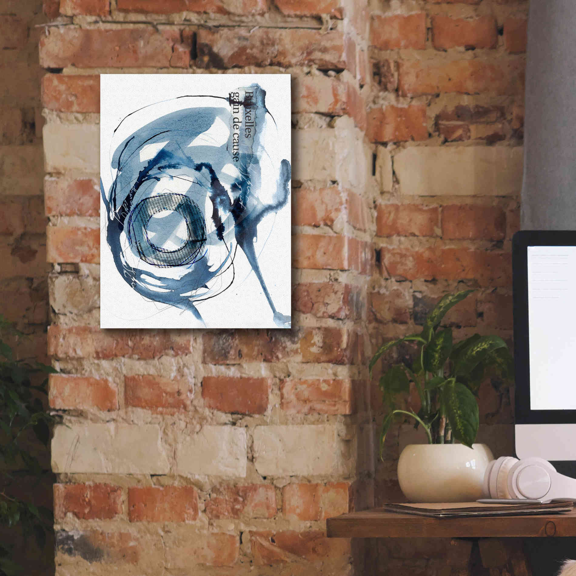 'Story Of Hope Blue' by Andrea Haase Giclee Canvas Wall Art,12 x 16