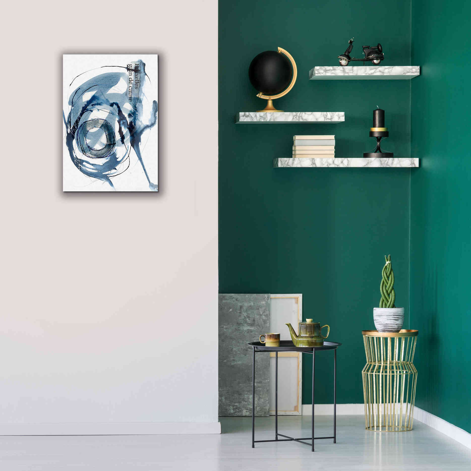 'Story Of Hope Blue' by Andrea Haase Giclee Canvas Wall Art,18 x 26
