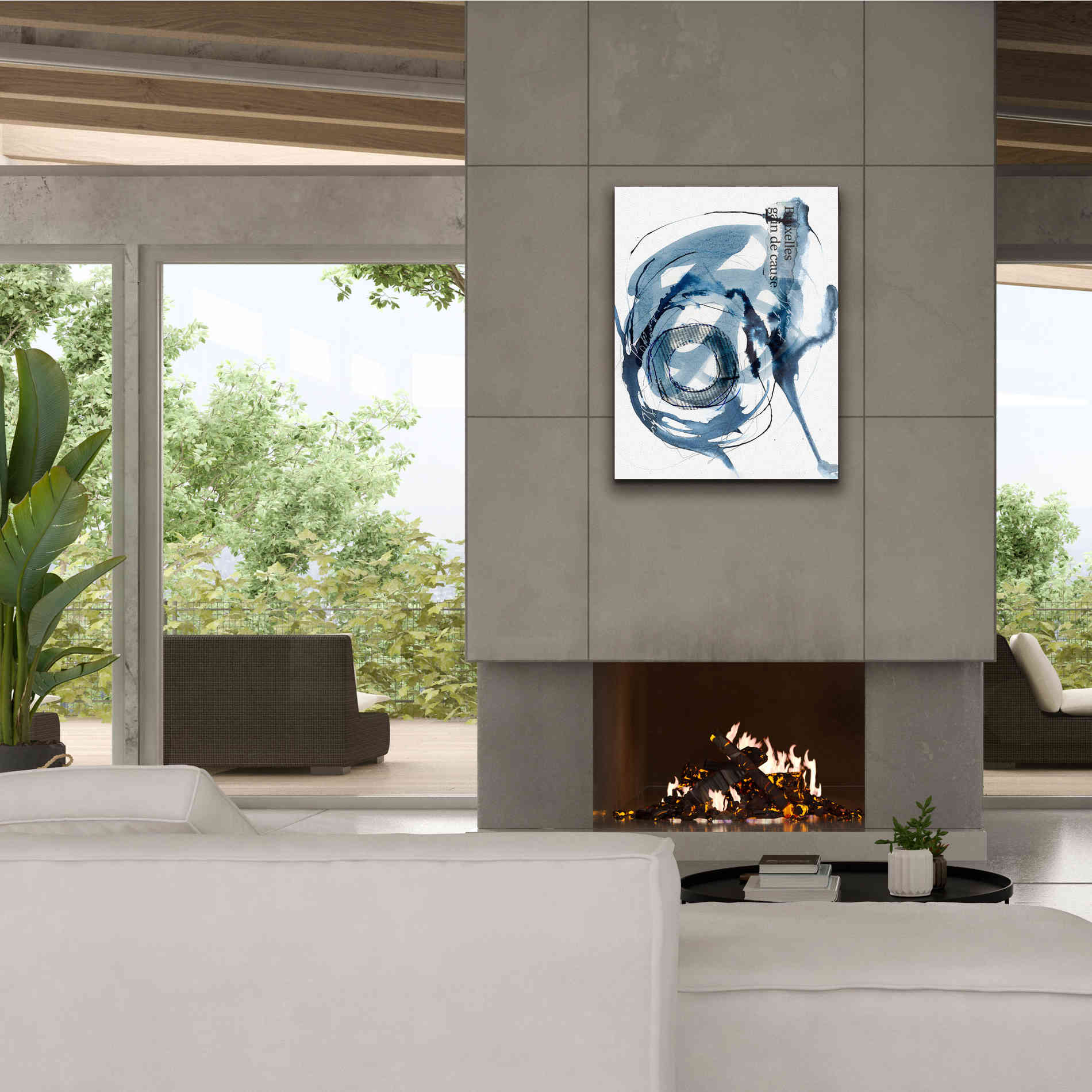'Story Of Hope Blue' by Andrea Haase Giclee Canvas Wall Art,26 x 34