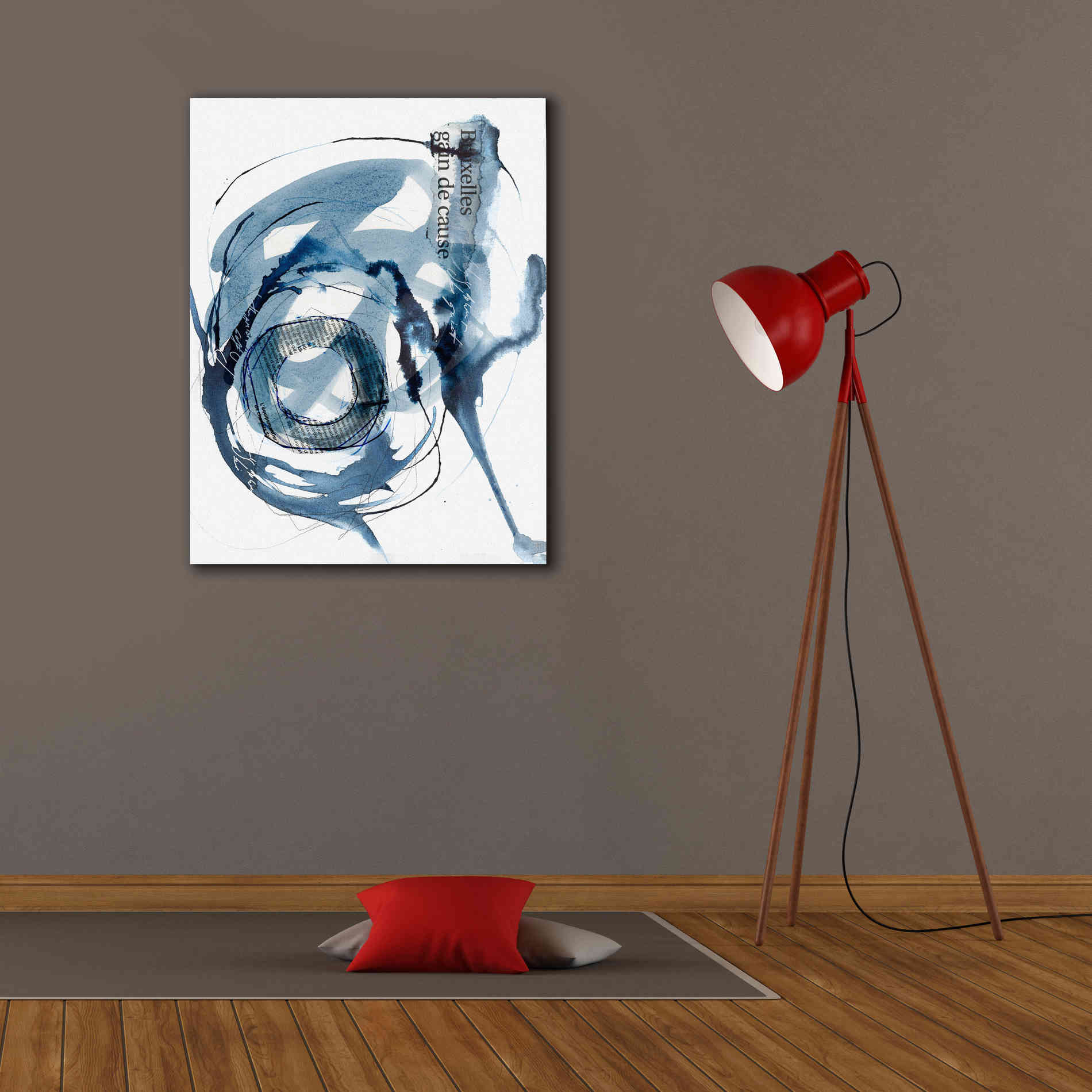 'Story Of Hope Blue' by Andrea Haase Giclee Canvas Wall Art,26 x 34