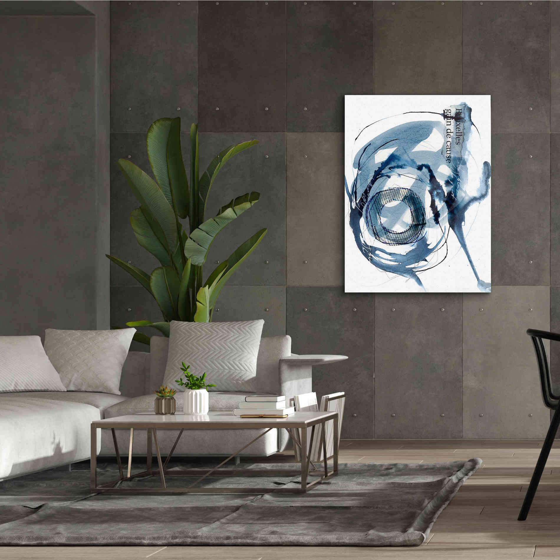 'Story Of Hope Blue' by Andrea Haase Giclee Canvas Wall Art,40 x 54
