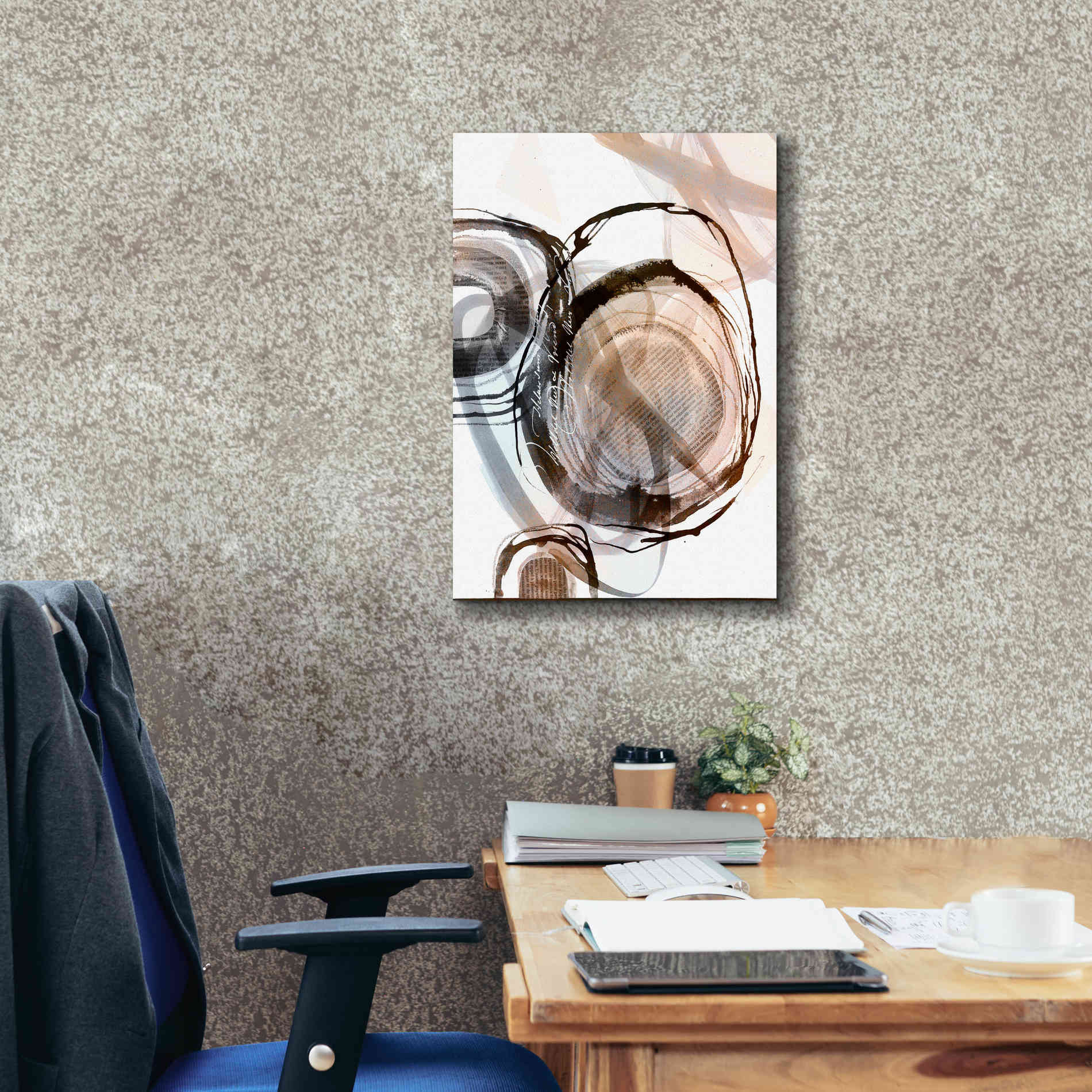 'Story Of Escape Brown' by Andrea Haase Giclee Canvas Wall Art,18 x 26