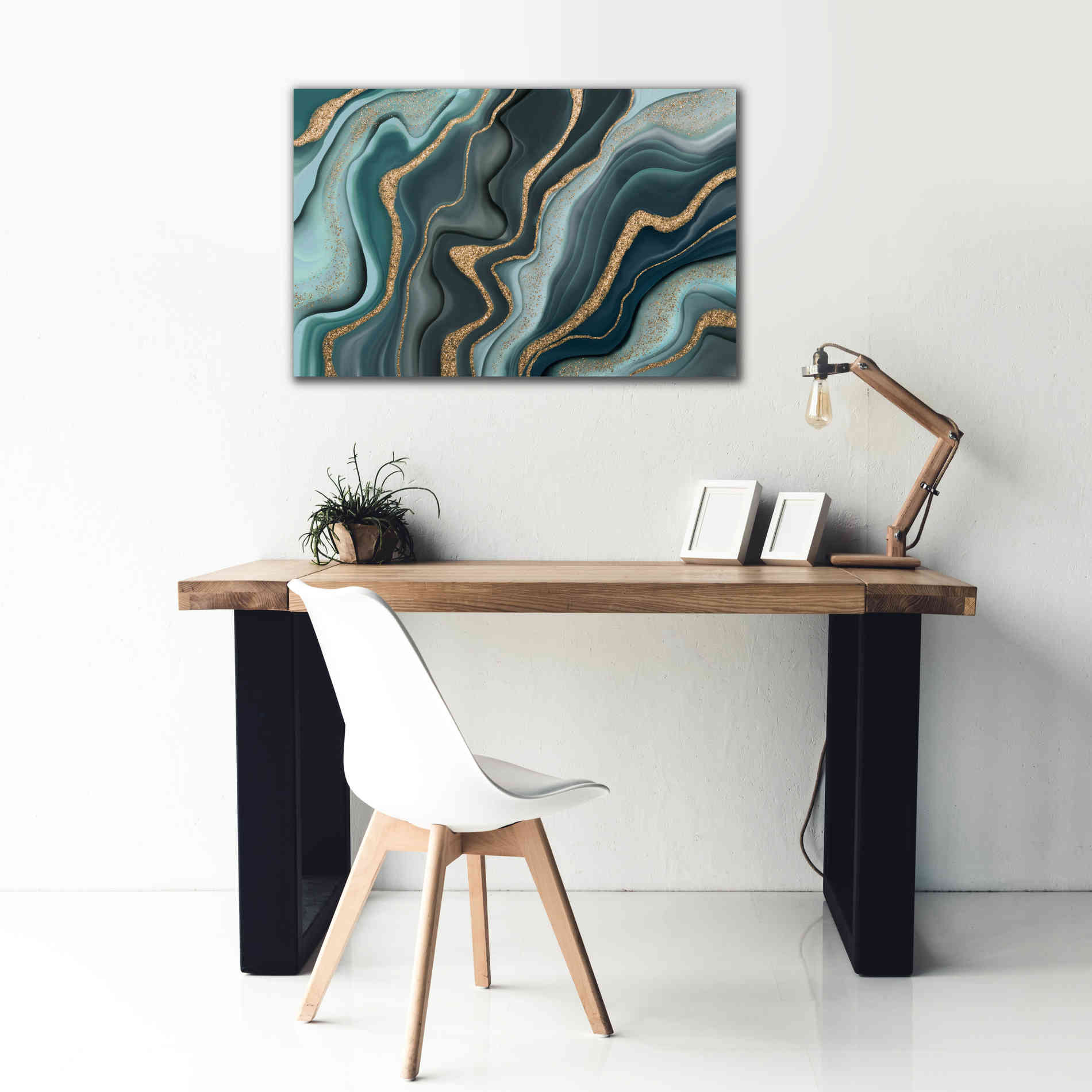 'Marbled Ink' by Andrea Haase Giclee Canvas Wall Art,40 x 26