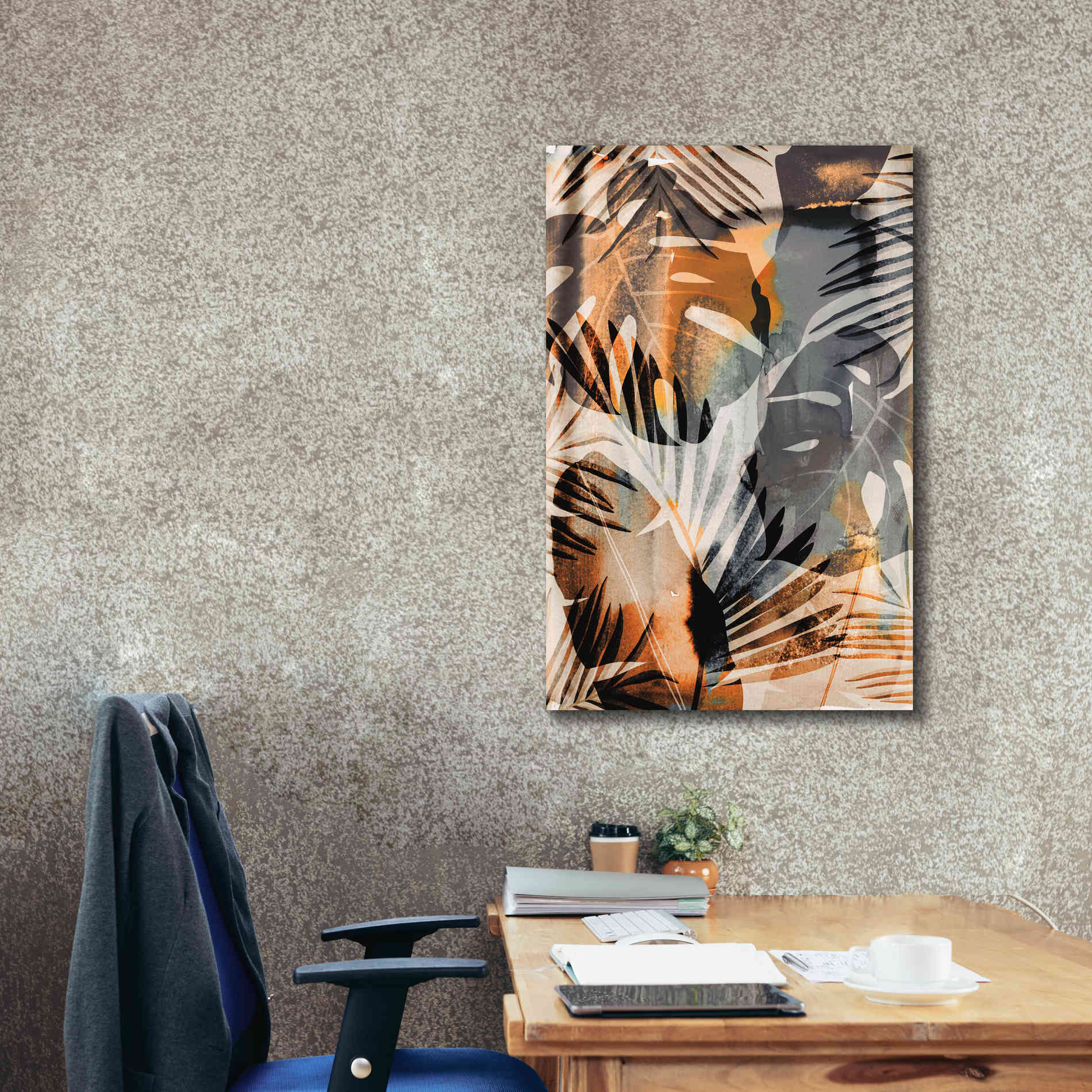 'Exotic Journey Orange' by Andrea Haase Giclee Canvas Wall Art,26 x 40