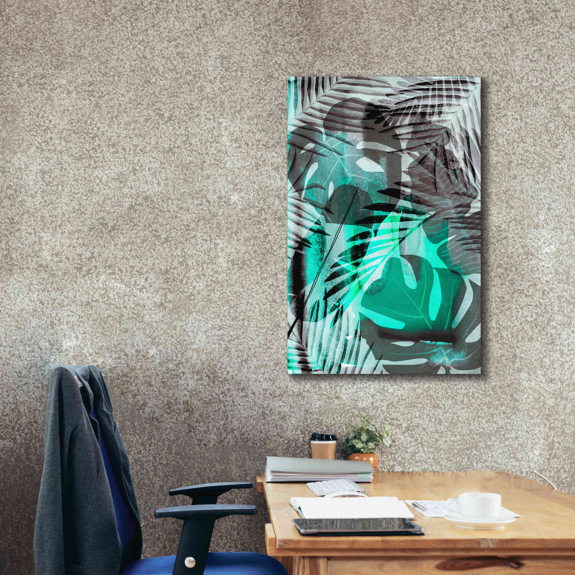 'Exotic Night Green' by Andrea Haase Giclee Canvas Wall Art,26 x 40