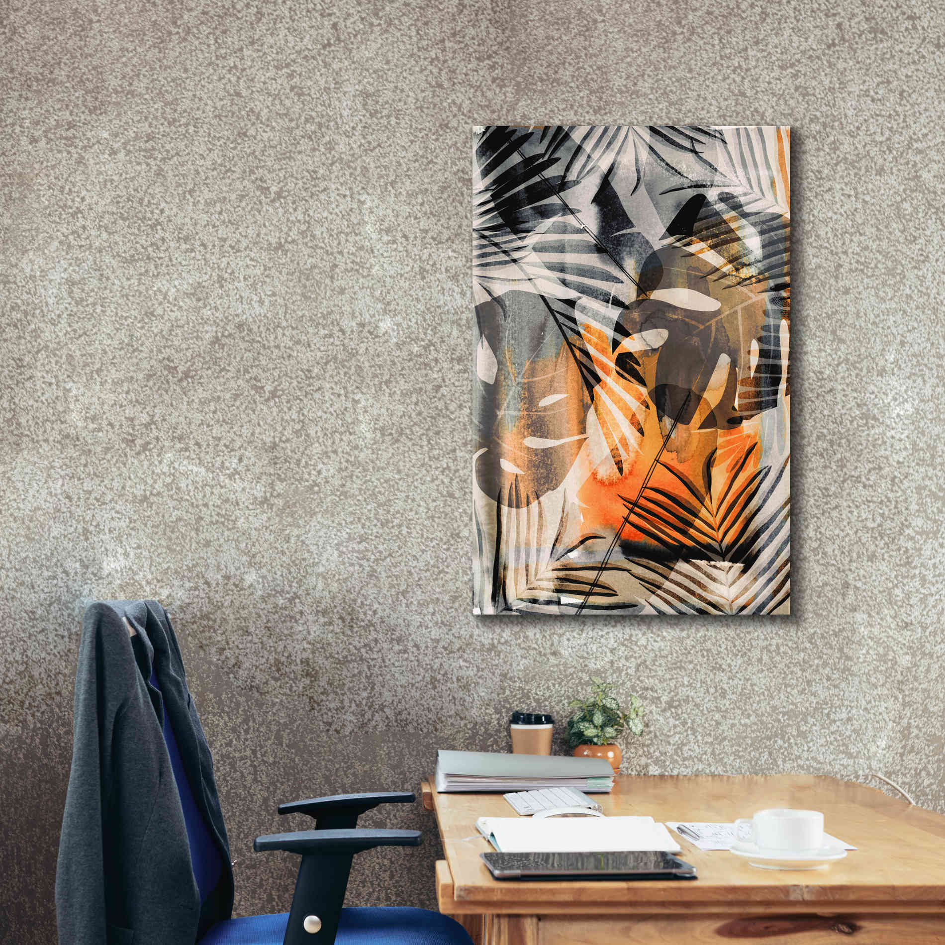 'Exotic Adventure Orange' by Andrea Haase Giclee Canvas Wall Art,26 x 40