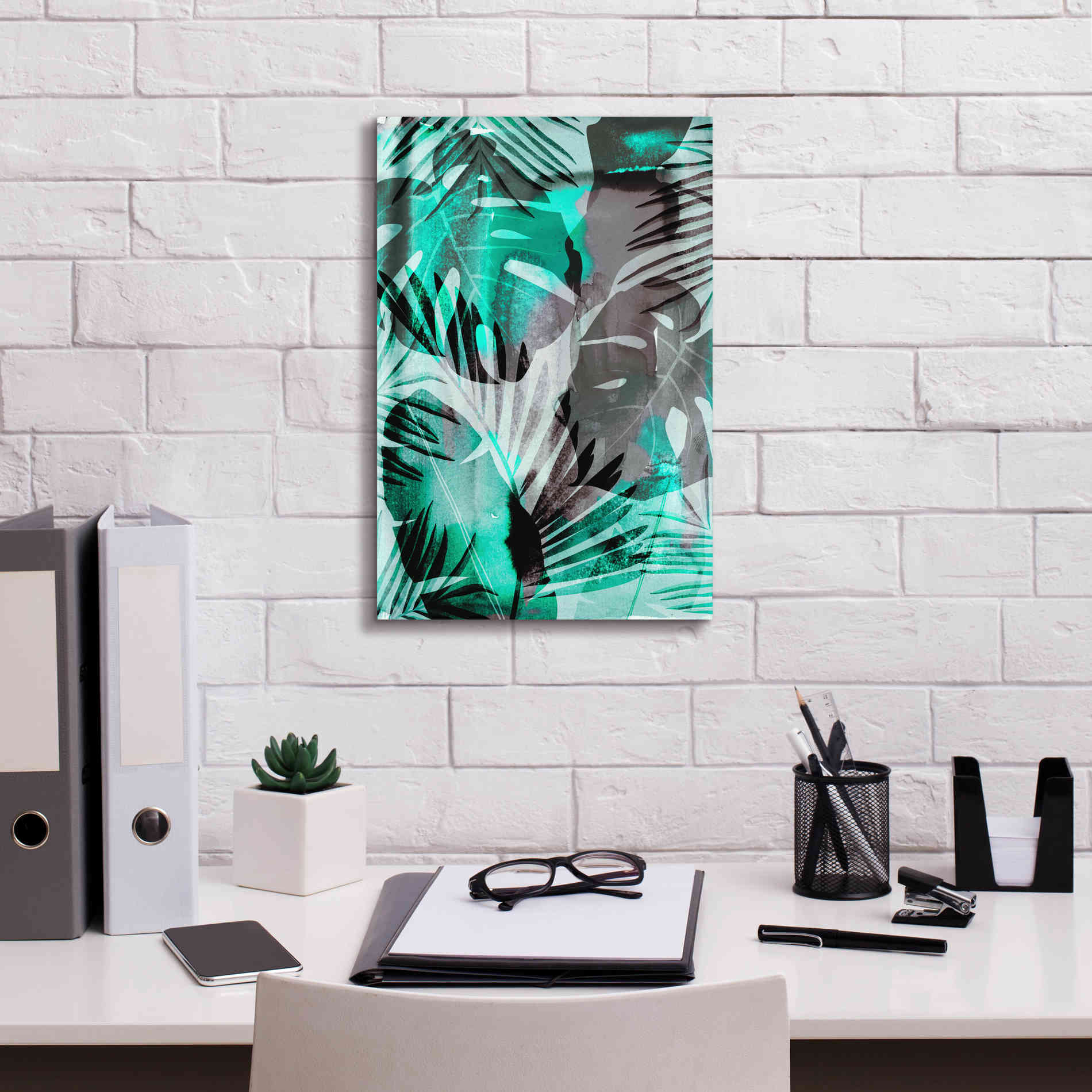 'Exotic Journey Green' by Andrea Haase Giclee Canvas Wall Art,12 x 18