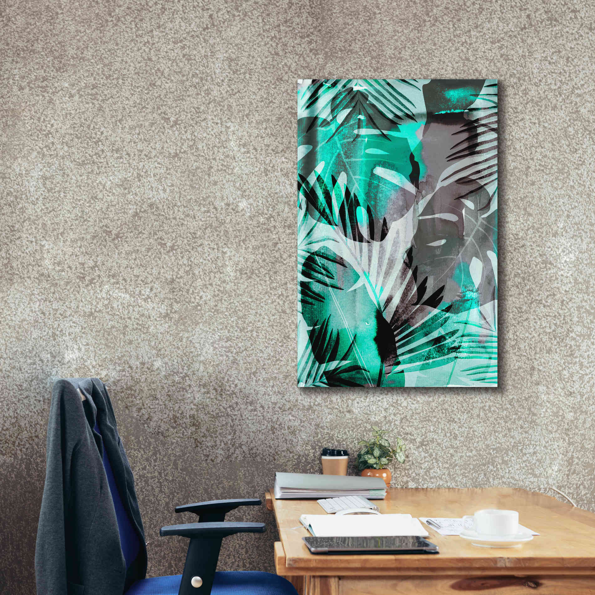 'Exotic Journey Green' by Andrea Haase Giclee Canvas Wall Art,26 x 40