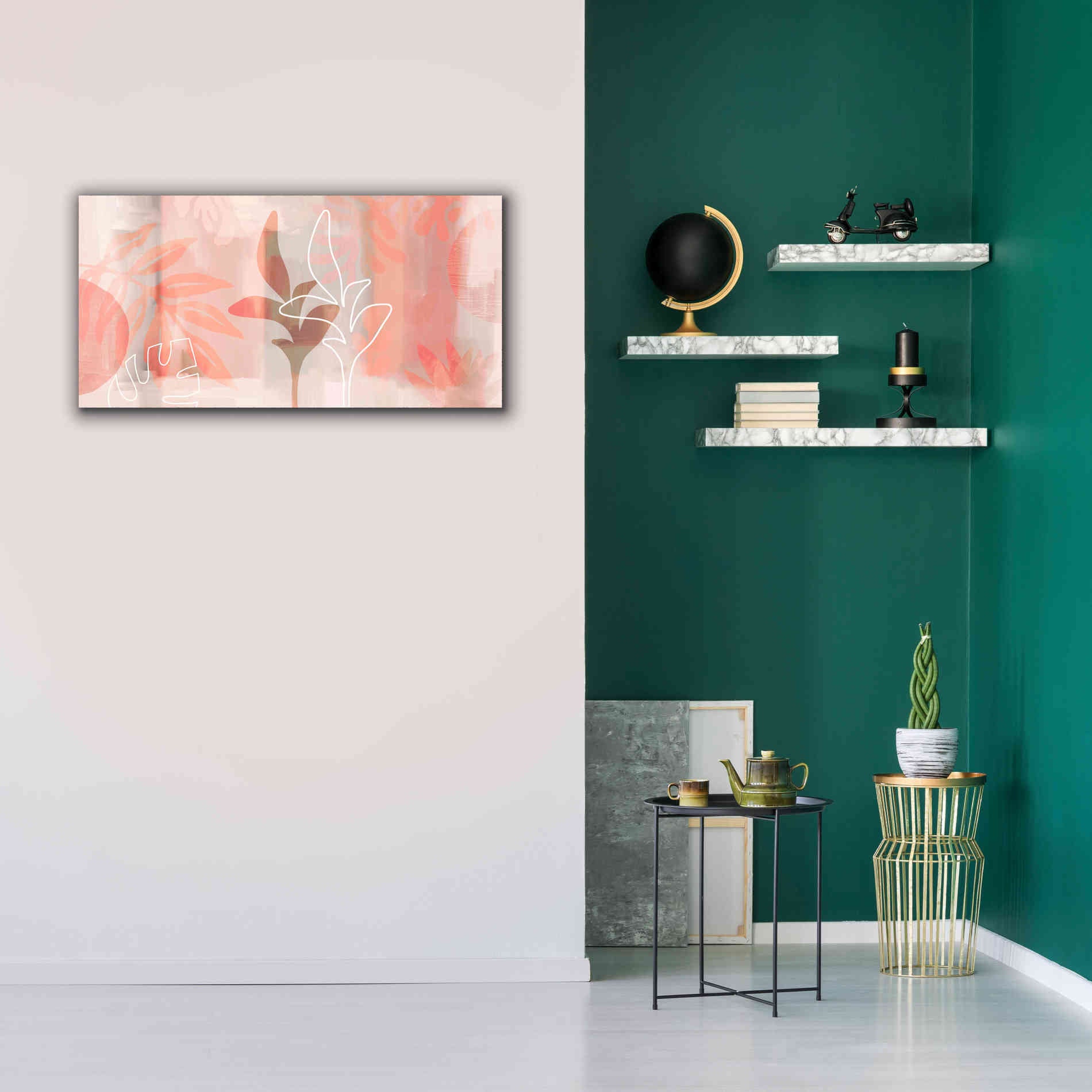 'Plantas Bonitas' by Andrea Haase Giclee Canvas Wall Art,40 x 20