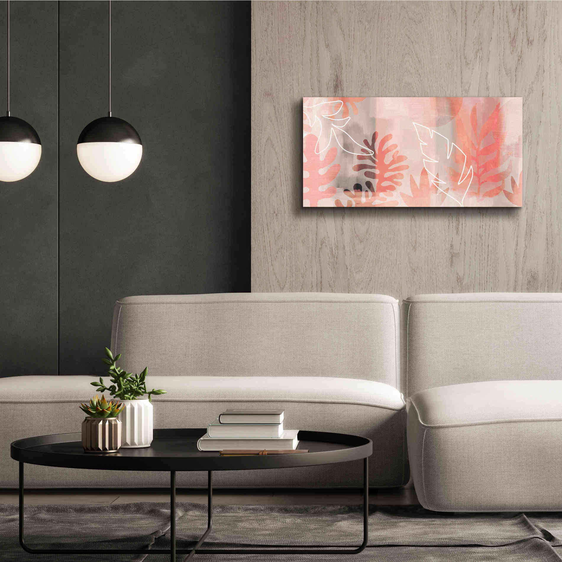 'Plantas Tropicales' by Andrea Haase Giclee Canvas Wall Art,40 x 20