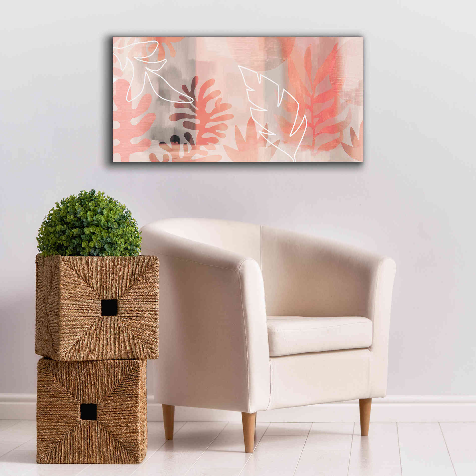 'Plantas Tropicales' by Andrea Haase Giclee Canvas Wall Art,40 x 20