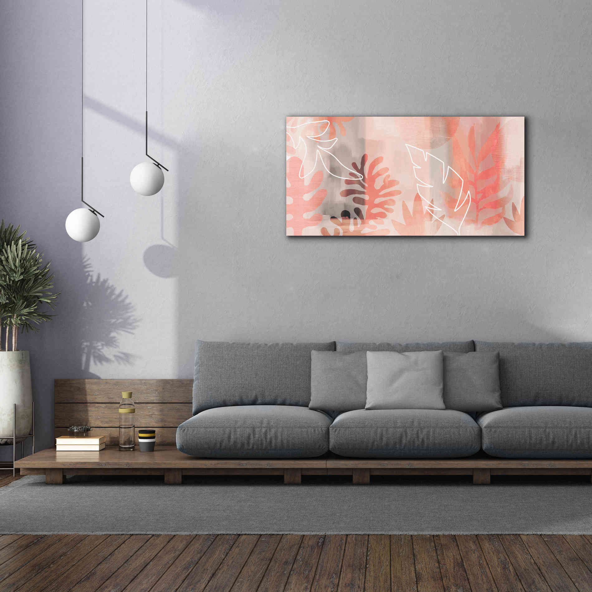 'Plantas Tropicales' by Andrea Haase Giclee Canvas Wall Art,60 x 30