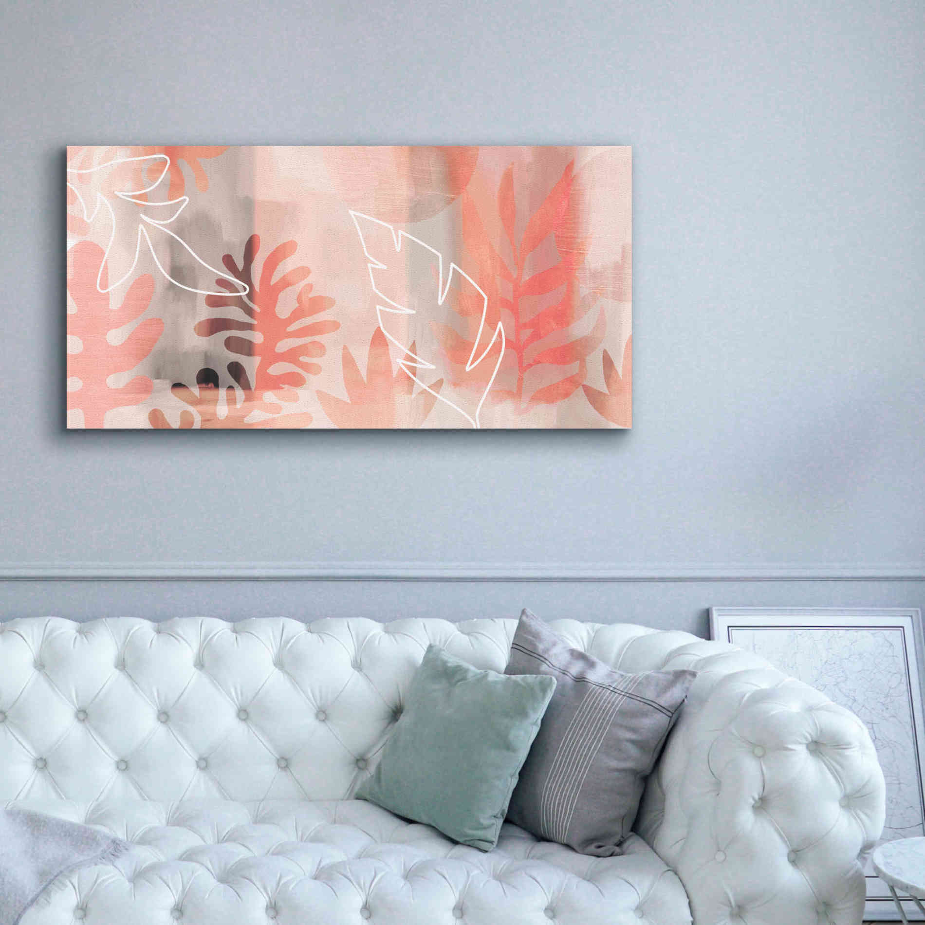 'Plantas Tropicales' by Andrea Haase Giclee Canvas Wall Art,60 x 30